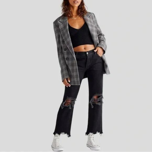 Free People Denim - We The Free Maggie Mid-Rise Straight-Leg Jeans